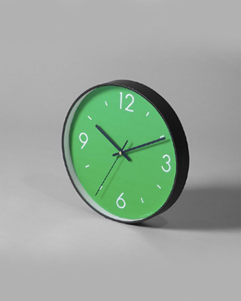 Saturation Green Art Wall Clock