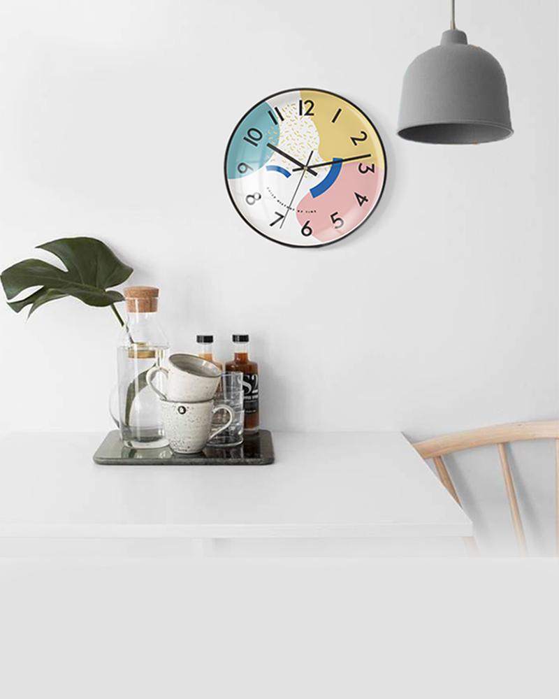 Kupoca Pastel Art Wall Clock