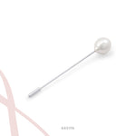 Single Marshmallow Pearl Pin