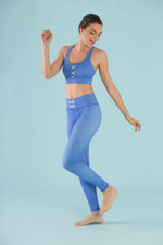 Flexi Lexi Fitness Blue Stretchy Yoga Pants Leggings Hello Girlfriend