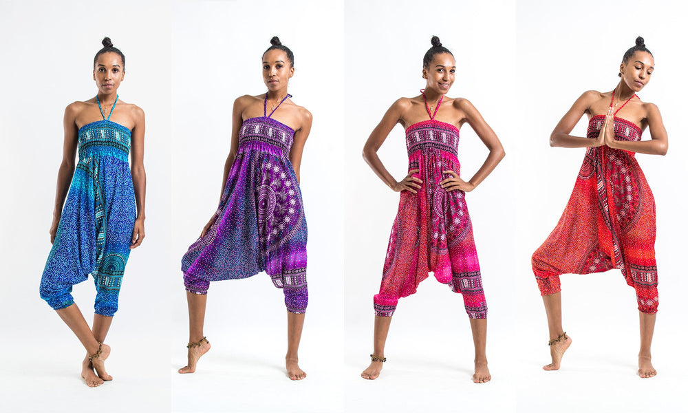 Women's Tribal Chakra Jumpsuit Yoga Pants