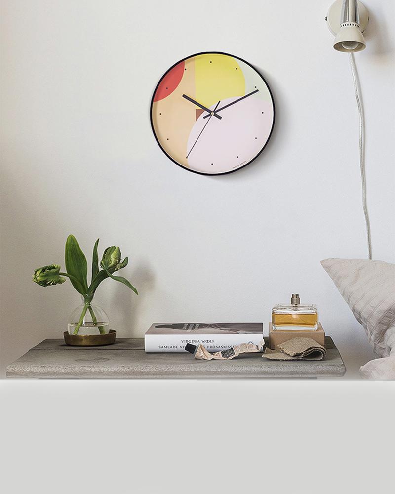 Saturation Pastel Art Wall Clock
