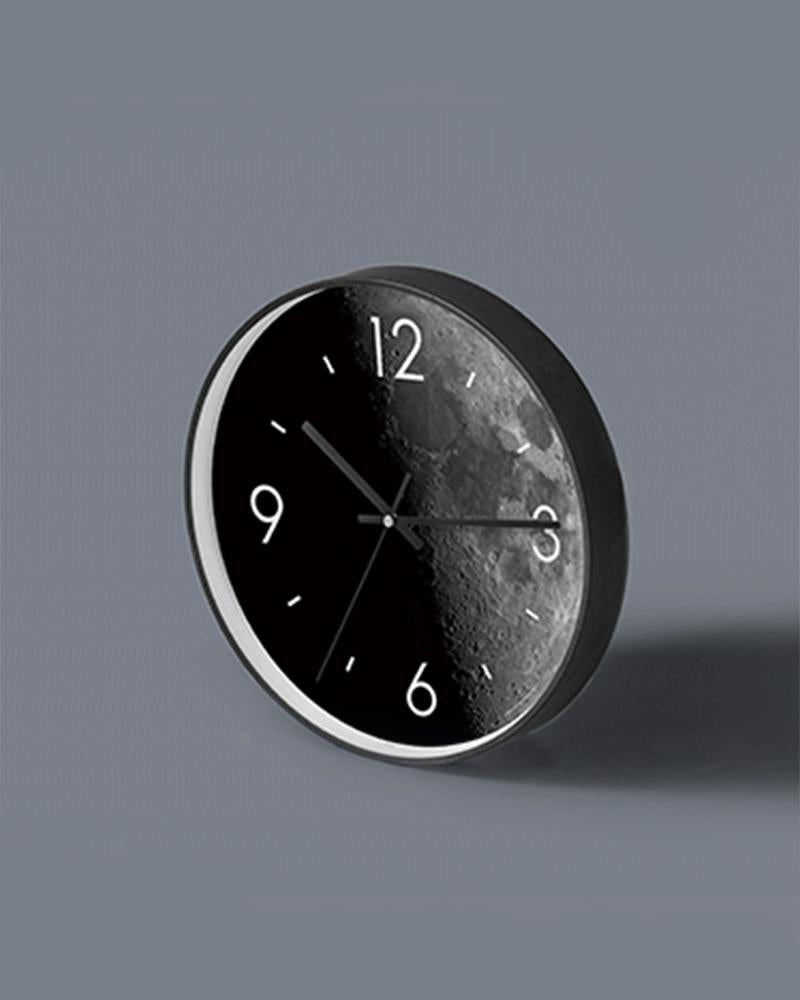 Black Moon Art Wall Clock