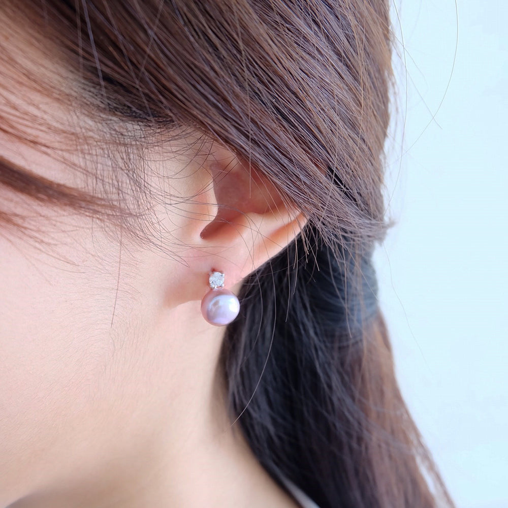 Diamond Little Grey Earrings