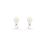Mini Pearl Clip Stud Earrings