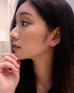 Mini Single Little Grey Pearl Stud Earrings