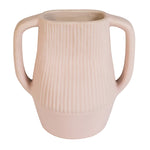 Epoch Pink Small Handmade Stoneware Vase with Handle