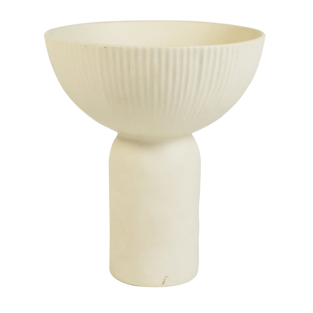 Epoch Ivory Large Handmade Stoneware High Bowl