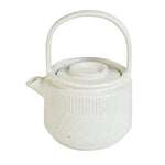 Epoch White Sand Handmade Stoneware Teapot
