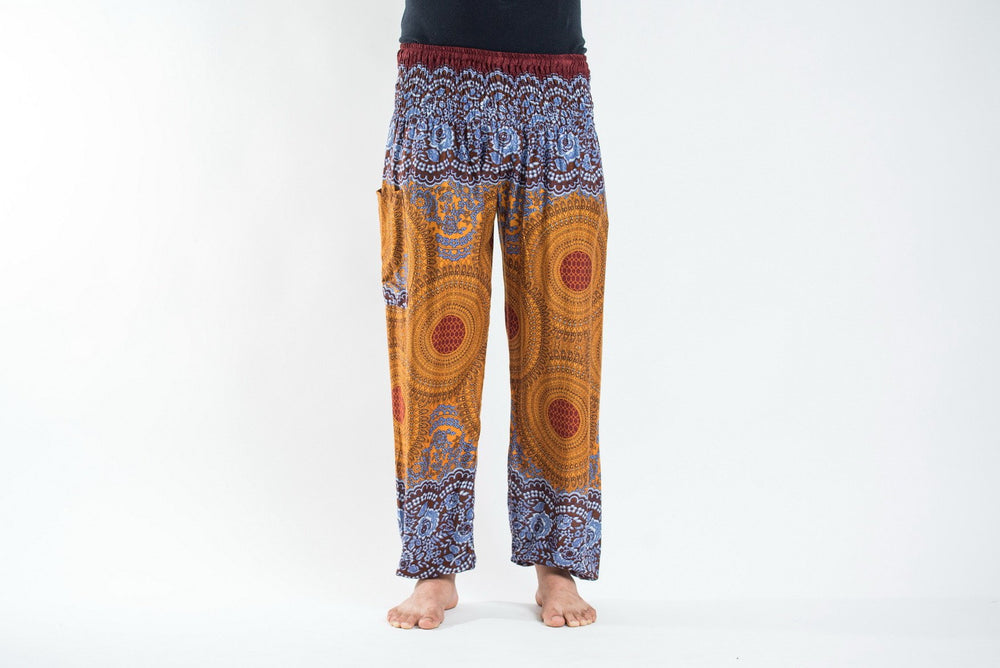 Women's Geometric Bronze Mandala Yoga Pants