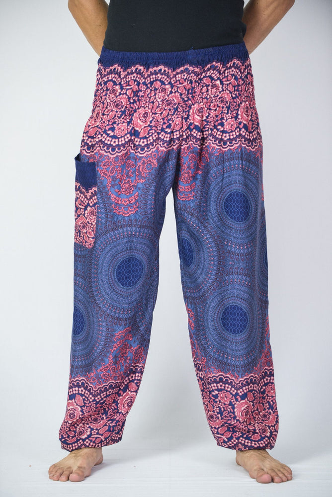 Women's Geometric Blue Mandala Yoga Pants