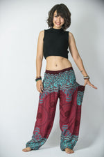 Women's Geometric Red Mandala Yoga Pants
