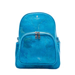 Medium Turquoise Real Tree Leaf Backpack