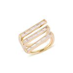 Waree Gold Plated Silver Ring with Cubic Zirconia