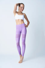 Flexi Lexi Fitness Purple Peek-a-Boo Stretchy Yoga Pants Leggings