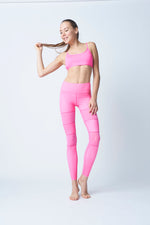 Flexi Lexi Fitness Pink Peek-a-Boo Stretchy Yoga Pants Leggings