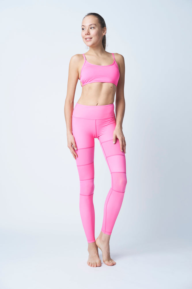 Flexi Lexi Fitness Pink Peek-a-Boo Stretchy Yoga Pants Leggings