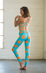 Flexi Lexi Fitness Orange of My Eye Super Soft Stretchy Yoga Pants Leggings