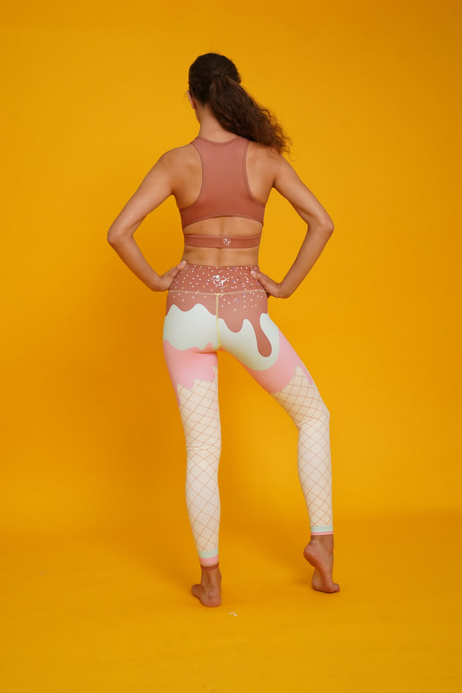 Flexi Lexi Fitness We Scream for Ice-Cream Super Soft Stretchy Yoga Pants Leggin