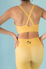 Flexi Lexi Fitness Yellow Sleeveless Yoga Crop Top Hello Girlfriend