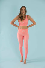 Flexi Lexi Fitness Pink Stretchy Yoga Pants Leggings Hello Girlfriend