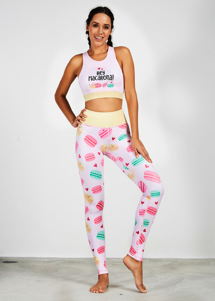 Flexi Lexi Fitness Macarons Recycled Polyester High Waist Yoga Pants Leggings