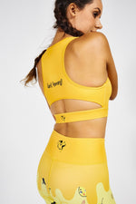 Flexi Lexi Fitness Queen Bee Recycled Polyester Sleeveless Yoga Crop Top