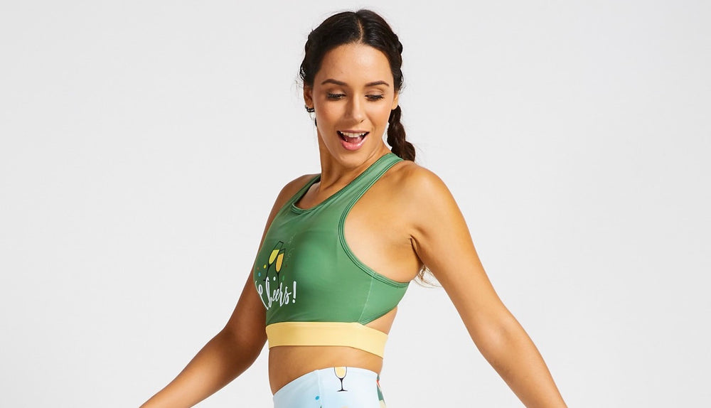 Flexi Lexi Fitness Cheers Recycled Polyester Sleeveless Yoga Crop Top