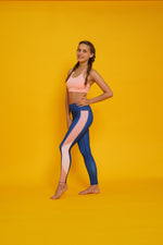 Flexi Lexi Fitness Navy Blush High Waist Yoga Pants